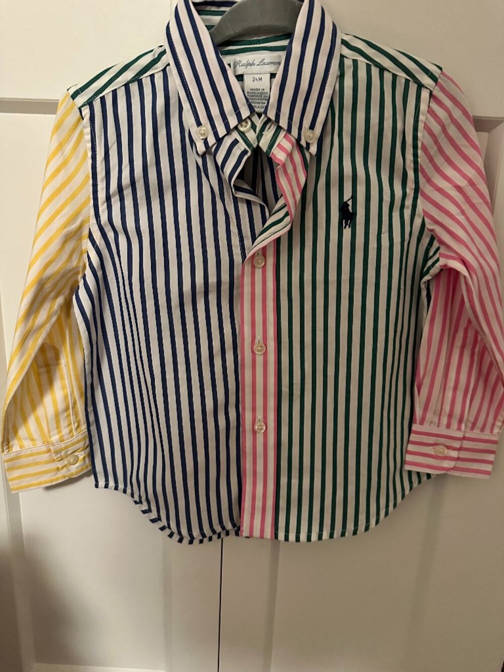 Polo Ralph Lauren Striped Button Down Shirt Sz 24M - Never Worn!
